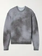 [Acne Studios] Acne Studios - Printed Knitted Sweater - Dark gray - x small x small Gray