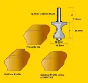 Router Bit- Stair Handrail Bit 12.7mm Shank TBHR50/2