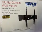 Tripp Lite WALL MONITOR TV MOUNT 60-100IN TILT FLAT SCREEN DISPLAYS 350LBS