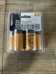Amazon Basics C Alkaline Batteries 4 Pack