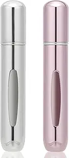 2 PCS Mini Perfume Atomizer Bottles,8ml Spray Container,Portable Size Refillable Pump for Traveling and Outgoing