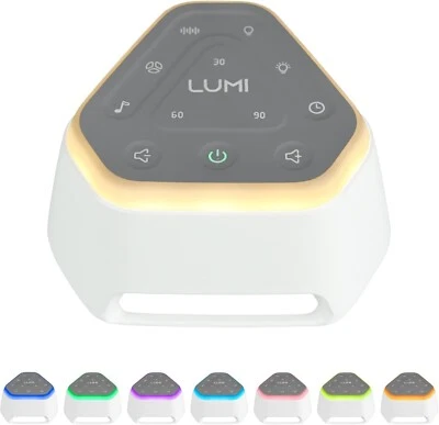 LUMI | White Noise Machine | Sound Machine for Sleeping | 26 Non Looping Soothin