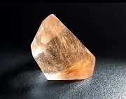 Yellow Rutile Natural Quartz Crystal Gem Freeform Carving healing VIDEO 65 grams