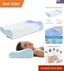 Memory Foam Pillows Neck Pillow for Sleeping, Ergonomic Contour Cervical Pill...