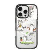 iPhone 16 Pro Impact Case MagSafe Compatible Bean The Cat Fitness
