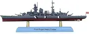 1:1000 Scale WWII Prinz Eugen Heavy Cruiser Model Alloy Die-Cast Nautical Battleship Miniature Souvenir Static Display