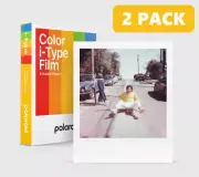 2 x Polaroid COLOR Instant Film for i-Type Now Lab OneStep 2 OneStep+ Camera