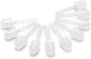 Gikfun LEDs Diffused RGB Common Anode 4 Pins 10mm Super Bright Bulb Lamp for Arduino (Pack of 10pcs) EK1721A