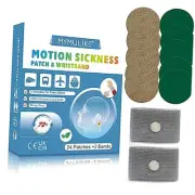 Motion Sickness Patches for Car, Airplane，24ct Seasickness Patches for Cruise
