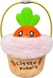 Cute Plush Keychain | Radish Pendant Cute Cartoon Carrot Keychain,Carrot Pot Cutting Plush Toy, Backpack Decoration For School Bags, Car, Wallets