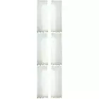 3 Pack Tulle Curtains Star Voile Wide Kids Bedroom Embroidered White