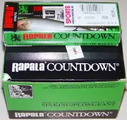 VINTAGE DEALER BOX OF 6 RAPALA COUNTDOWN CD-11 LURE, SILVER, S, MADE IN IRELAND