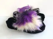UGG FLUFF YEAH SLIDE TIE DYE MAGNOLIA SLIP ON SANDAL US 8 / EU 39 / UK 6