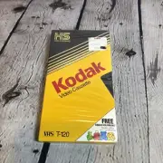 NEW Sealed Blank Kodak T-120 High Standard 6 hr VHS Videocassette Tape For VCRs