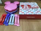 Brand New Limited Release Tupperware MICKEY MOUSE FEEDING SET Plate + Cutlery