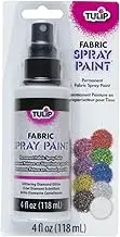 Tulip Fabric Spray Paint 118ml, Glittering Diamond