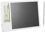 HOOTNEE Clock Calendar Digital Weather Desktop Writing Pad Electronic Calendar Writing Board Accurate Temp Humidity