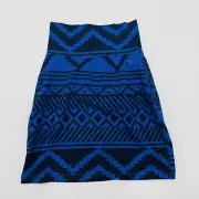 PINK by Victorias Secret Womens XS Pull On High Waist Skirt in Tribal Print 1739