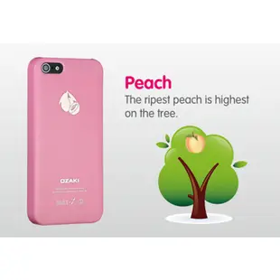 Ozaki O!Coat Fruit iPhone SE / 5 / 5S 超好吃 水果 手機保護殼-蜜桃粉