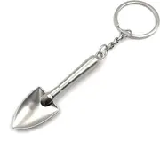 Stainless Steel Shovel Tool Small Spoon Design Portable Keyring Chain Ring Gift