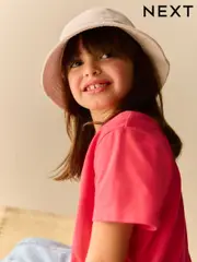 Cream 100% Cotton Bucket Hat (3mths-16yrs) (AG9116) | $13 - $22