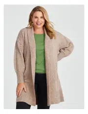 [Taking Shape] Lofty Balloon Sleeve Cardigan in Oatmeal