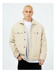 [Silent Theory] Oversized Cord Jacket in Natural