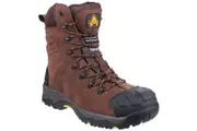 Amblers Mens AS995 Pillar Composite Waterproof Zip Safety Hi-Boot (Brown) - UTFS3722