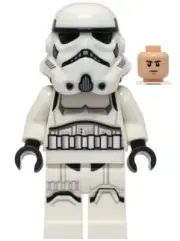 New LEGO Imperial Stormtrooper Male Dual Molded Helmet Nougat Head Set 75387