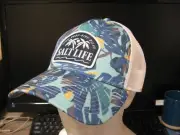 Salt Life Blue Cap 6 Panel Mesh Hat - Blue Camo & White SLG20142 OSFM
