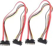 CONGARTENO 2 Pcs Power Extension Adapter Cable Male to Female for Hard Drive and Optical Drive Connection Flexible Installation Replacement Power Adapter Wire
