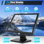 17" Touch Screen Display Color CCTV Monitor USB/VGA Speaker POS Point of Sale