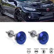 Set Blue Alloy Exterior Bumper Trunk Hatch Quick Release For Honda Civic Acura (for: Honda Civic)