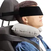 2Pcs Airplane Head Strap for Sleeping Headrest Travel Pillow Neck Pillow for Airplane Travel Car