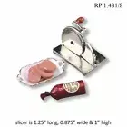 1:12 Scale Dollhouse Miniature - Reutter Porcelain, Hand Meat Slicer & Meat