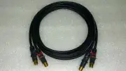 2M 6FT Pair NoNaMi HiFi Audiophile RCA Interconnect Mogami 2534 Neutrik ProFi US