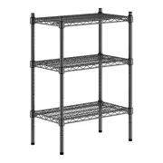Regency 14" Wide NSF Black Epoxy 3-Shelf Kit with 34" Posts WS-460EB1424K33