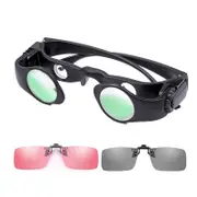 Zoomable Fishing Binoculars - Gray & Red Clip - 8x Magnification