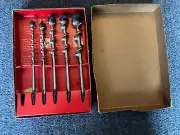 Vintage Craftsman 6 Piece Auger Bit Set 1/4" - 1" Box Drill Bit 9-4156 #11