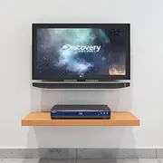 DecorNation Eryx Set Top Box TV/DVD Player Shelf (Bavarian Beech)