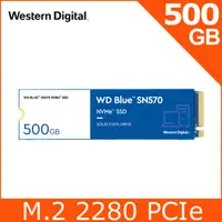 在飛比找PChome24h購物優惠-WD 藍標SN570 500GB SSD PCIe NVMe