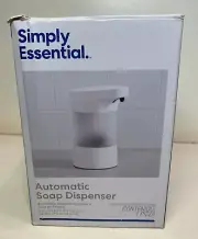 Simply Essential No-Touch Sensor Automatic Soap Dispenser in Bright White