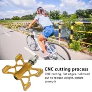 (Gold)1 Pair LP Litepro K5 Bicycle Quick Release Pedals Aluminum Alloy Bike HF