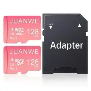 JUANWE 128GB Micro SD Card 2 Pack microSDXC Memory Card with SD Adapter C10 U...
