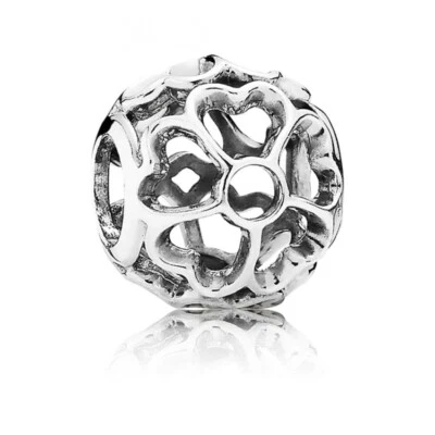 New 100% Genuine Authentic Pandora Silver Primrose Openwork Flower Charm 791489