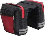 Alasum Bicycle Rear Rack Dual Carry Bag Bike Pouch for Outdoor Storage Capacity for Tools Groceries Durable Material for Mountain and Road Cycling