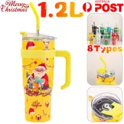 Christmas Water Bottle Stainless Steel Kettle Flask Santa Claus Xmas Drink Cups