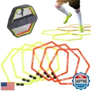 Japard Hex Agility Rings for Speed and Footwork Training, Portable Carrying B
