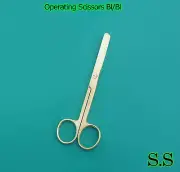 Operating Scissors Blunt-Blunt 6" Curved Full Gold Surgical Instruments