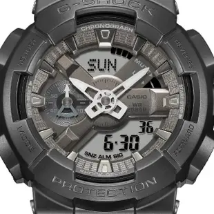 【CASIO 卡西歐】G-SHOCK午夜迷霧雙顯錶(GM-110MF-1A)